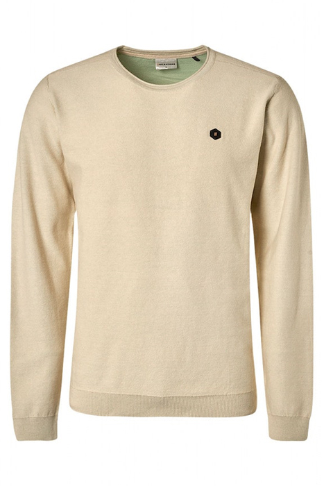 PULLOVER CREWNECK JACQUARD WITH CONTRAST COLOUR INSIDE LIGHT 4