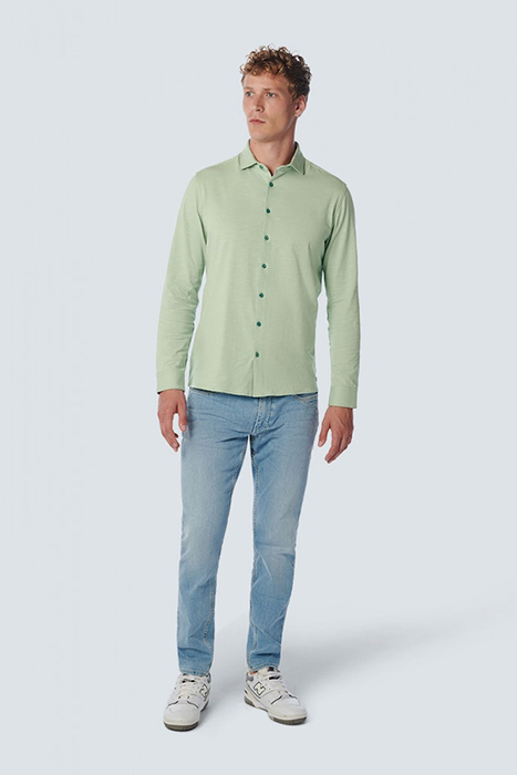 SHIRT JERSEY STRETCH SOLID LIGHT SEAGREEN 3