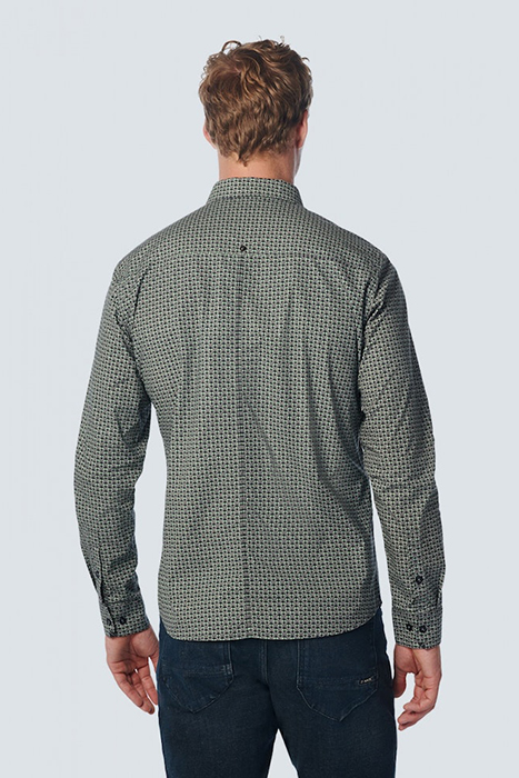 SHIRT STRETCH ALLOVER PRINTED LIGHT SEAGREEN 2