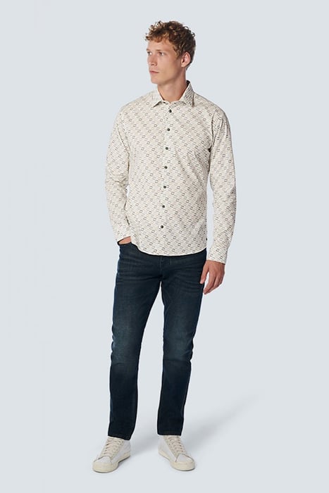 SHIRT STRETCH ALLOVER PRINTED LIGHT SEAGREEN 3