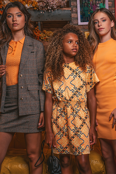 TIFFANY SS DRESS APRICOT 4