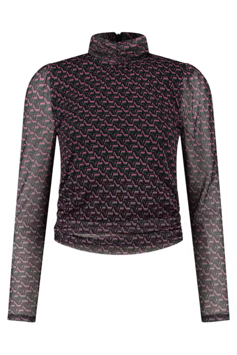 VALLY TOP BLACK/RASPBERRY ROSE 2