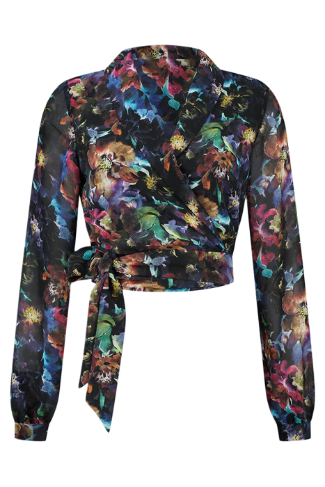 VINCE FLOWER BLOUSE EXTRA NAVY 2