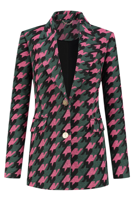 HEATHER BLAZER BLACK/RASPBERRY ROSE 2