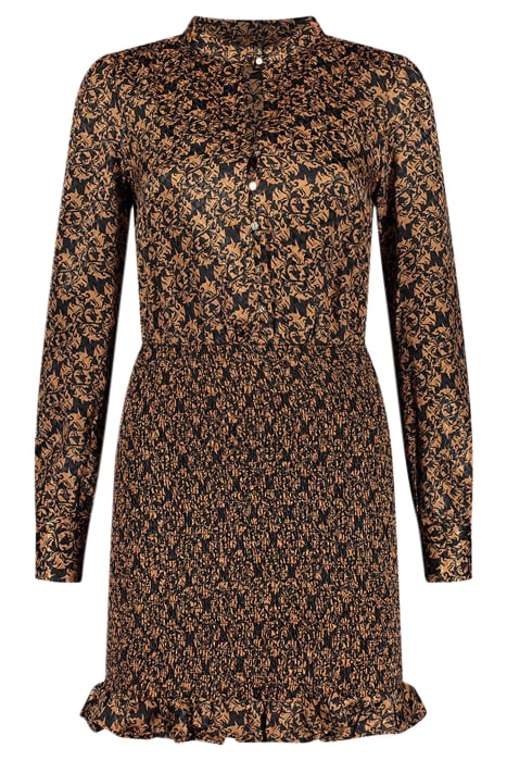 VEERLE DRESS AUTUMN BROWN 2