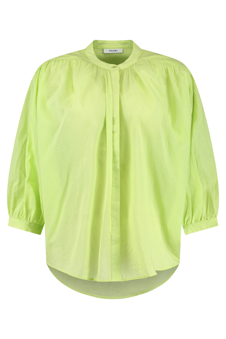 LADIES EVELYN BLOUSE LIME GREEN 5