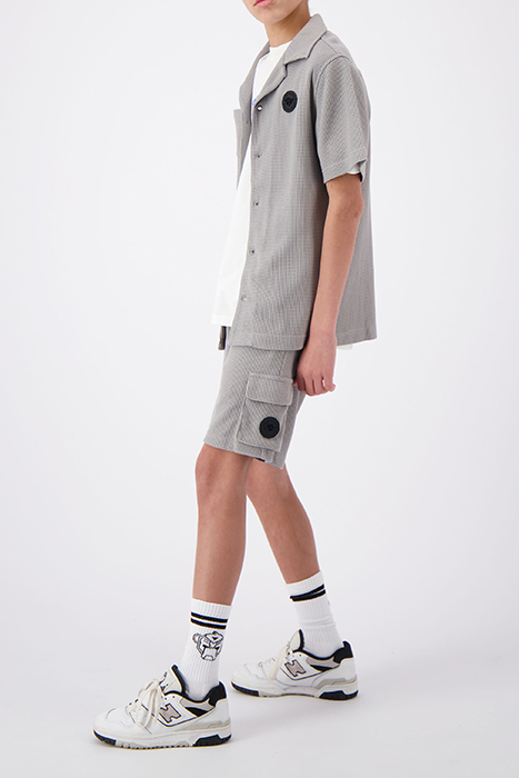 JR. WAFFLE SHORTS GREY 3