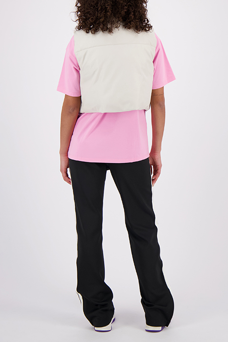 FAUX LEATHER BODYWARMER LIGHT GREY 3