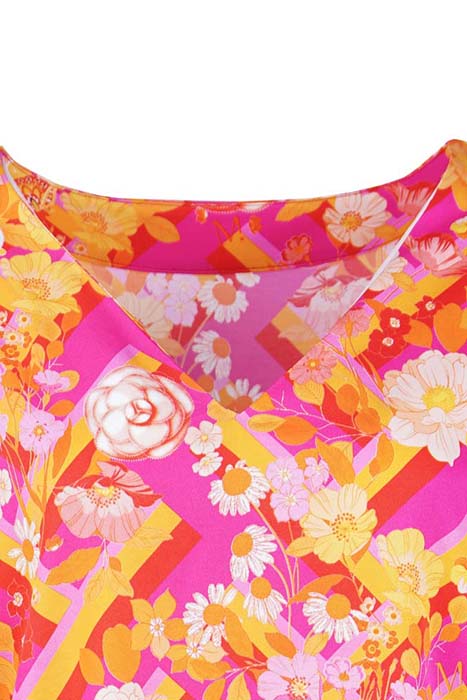 BLOUSE TORTOLI FLORAL ORANGE FUCHSIA ORANGE FUCHSIA 2
