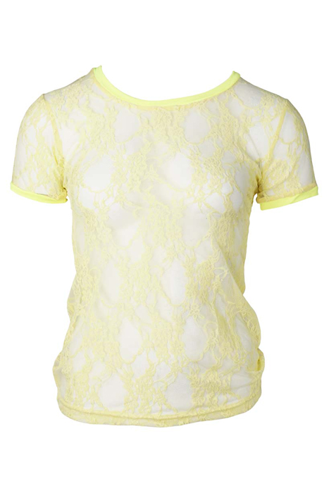 LACE TOP YELLOW YELLOW 1