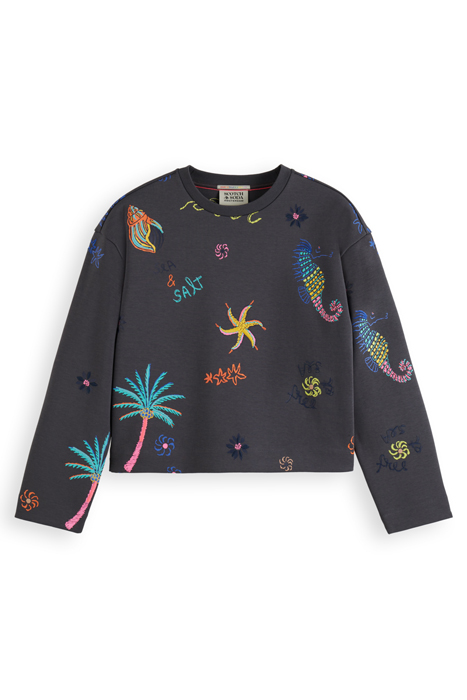 BOXY FIT EMBROIDERED SWEATSHIRT ANTRA 4