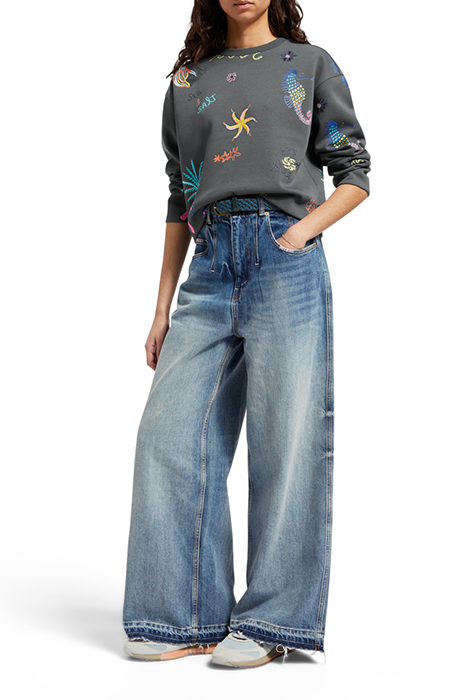 BOXY FIT EMBROIDERED SWEATSHIRT ANTRA 3