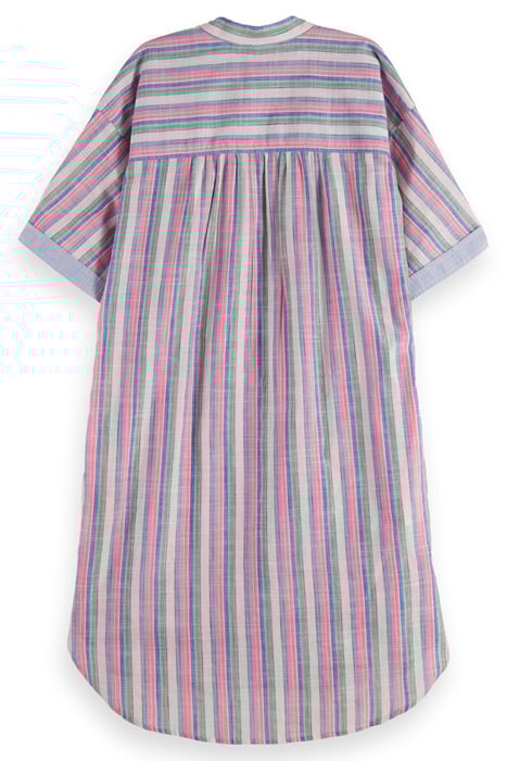 STRIPED OVERSIZED BEACH SHIRT DRESS BEACH STRIPE 4