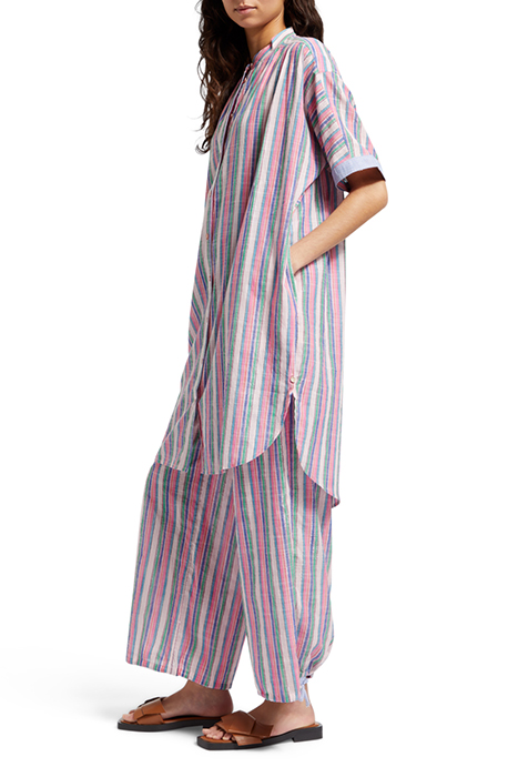 STRIPED OVERSIZED BEACH SHIRT DRESS BEACH STRIPE 6