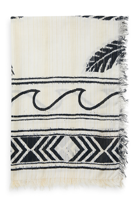 SWIM CAPSULE - SARONG WITH PRINT PALM WAVE BORDER 2