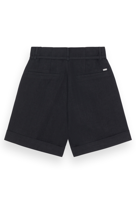 HIGH-RISE LINEN SHORT BLACK 4