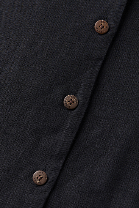 CAMP SHIRT IN LINEN BLACK 3