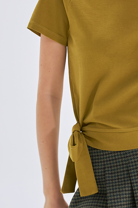 ABSINTHE ORGANIC COTTON T-SHIRT TO TIE AT SIDE 5