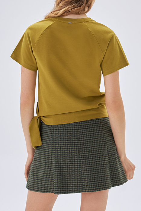 ABSINTHE ORGANIC COTTON T-SHIRT TO TIE AT SIDE 4