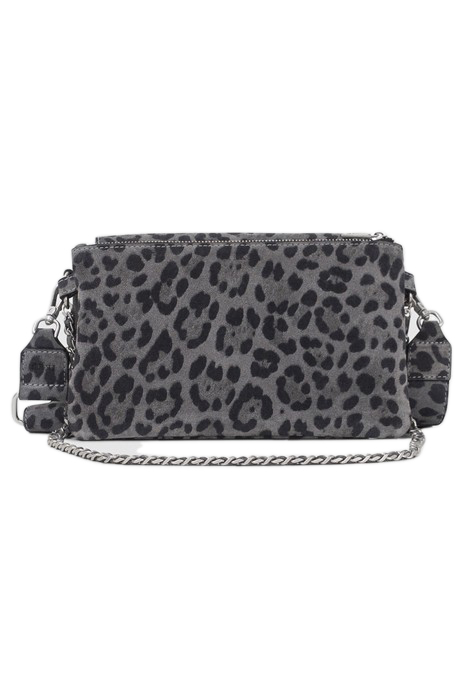GREY LEOPARD MOTIF SUEDE BROOKLYN 111 BAG 3