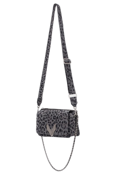GREY LEOPARD MOTIF SUEDE BROOKLYN 111 BAG 4