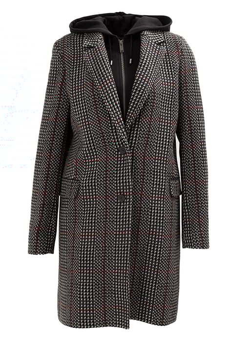 BLACK LOOSE HOUNDSTOOTH COAT 5