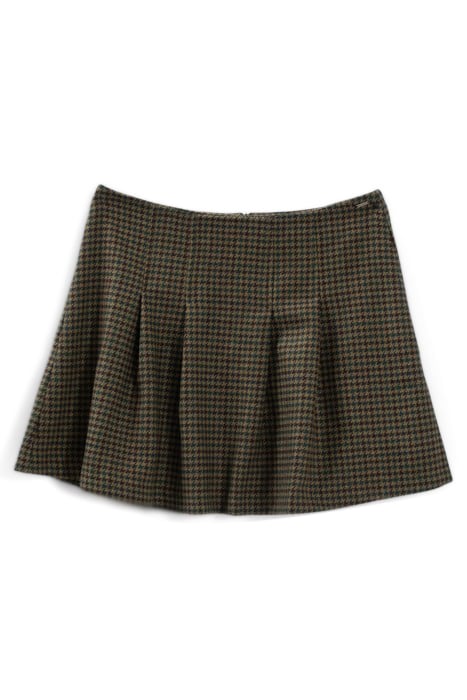 LICHEN CHECK MOTIF SKATER SKIRT 3