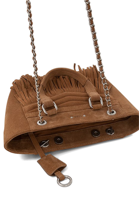 SAND SUEDE FRINGED SMALL 1440 BAG 4