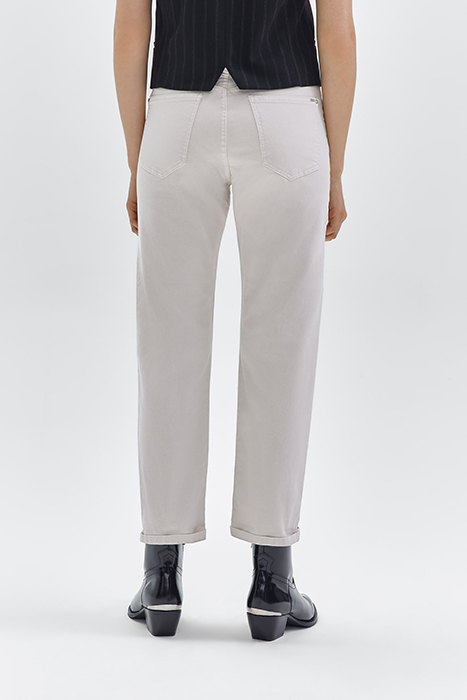 BEIGE CROPPED SLOUCHY JEANS 2