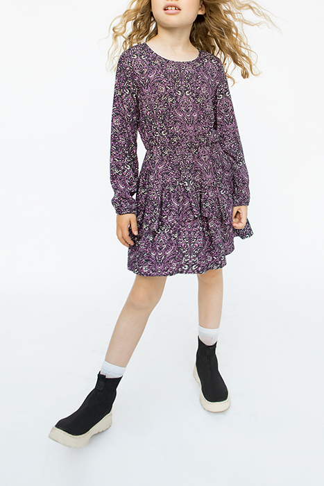 GIRLS’ PINK PAISLEY PRINT LENZING™ ECOVERO™ DRESS 3