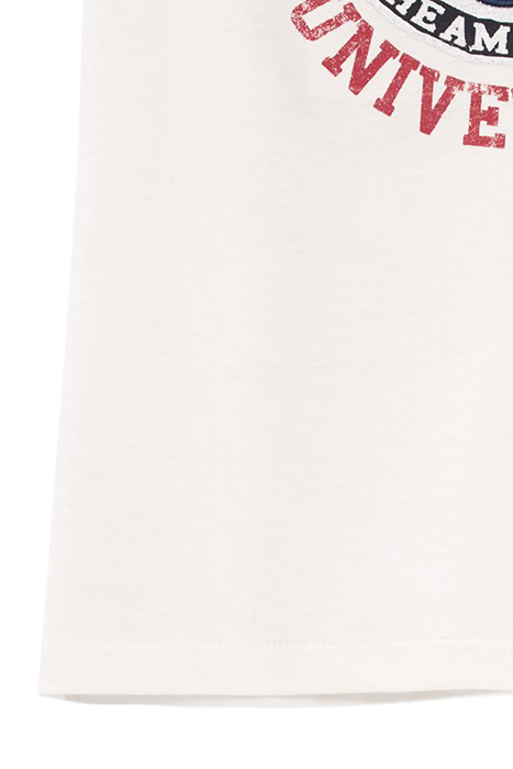 GIRLS’ OFF-WHITE EMBROIDERED CAT ORGANIC COTTON T-SHIRT 4