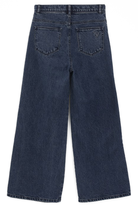 GIRLS’ BLUE WIDE LEG JEANS 2