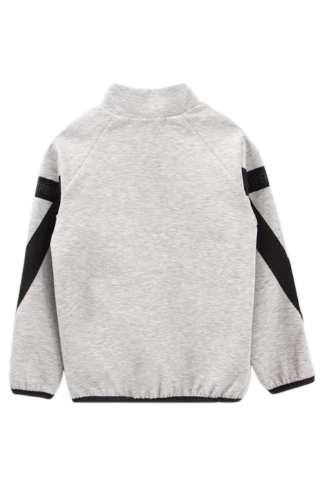 BOYS’ GREY CARDIGAN WITH BLACK AND REFLECTIVE DETAILS 2