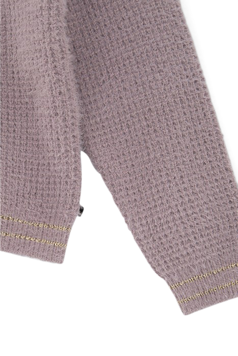 GIRLS’ VIOLET DECORATIVE KNIT CARDIGAN 5