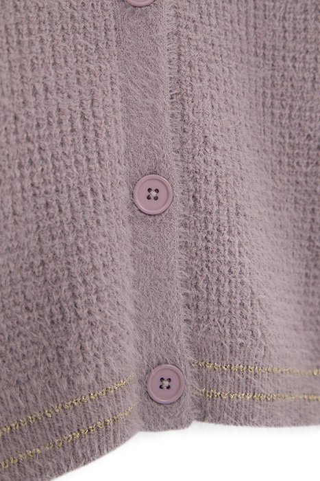 GIRLS’ VIOLET DECORATIVE KNIT CARDIGAN 4