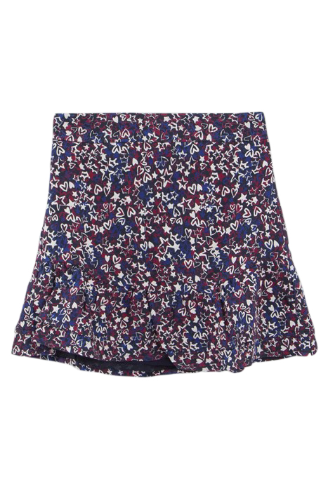 GIRLS’ NAVY STARS AND HEARTS LENZING™ ECOVERO™ SKIRT 2