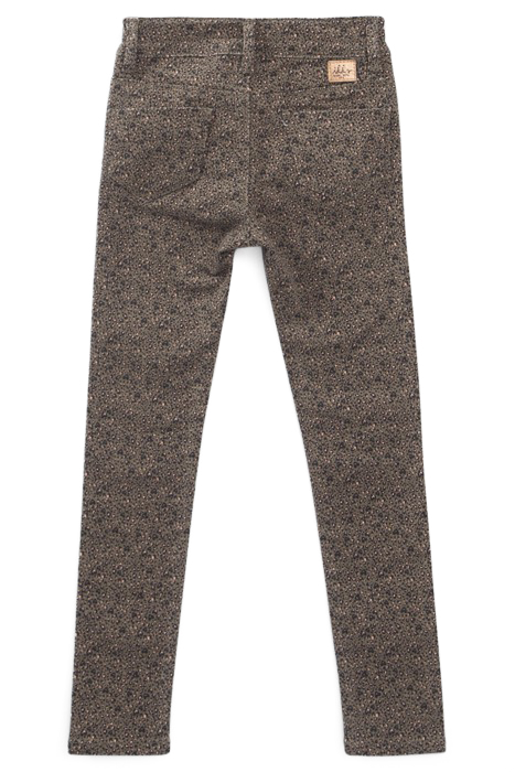 GIRLS’ KHAKI LEOPARD-HEART PRINT SKINNY JEANS 2