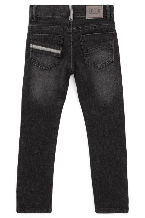 BOYS’ GREY SUPER-RESISTANT SLIM JEANS WITH PRINT 2