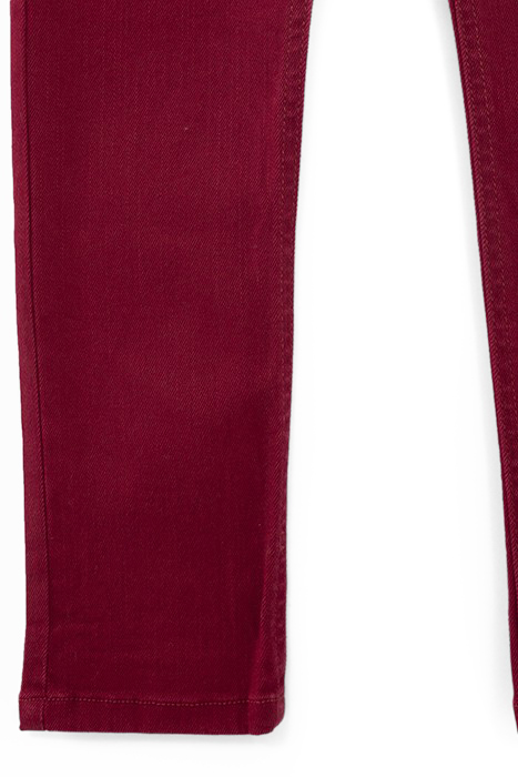BOYS’ DARK RED UPCYCLED SLIM JEANS 6