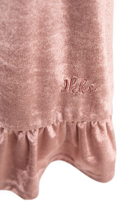 GIRLS’ ROSEWOOD PANNE VELVET DRESS 6