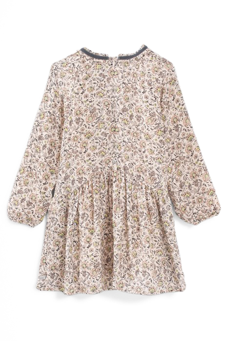 GIRLS’ BEIGE FLOWER PRINT DRESS 2