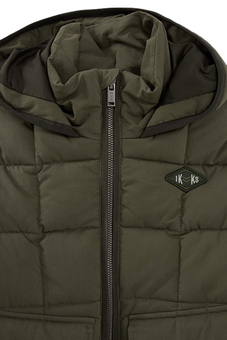 BOYS’ KHAKI DOUBLE OPENING POCKET PADDED JACKET 3