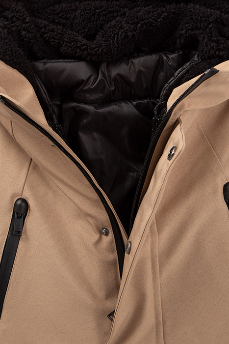 BOYS’ 2-IN-1 MOCHA PARKA AND BLACK JACKET 4