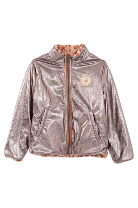 GIRLS’ 3-IN-1 KHAKI FURRY PARKA AND REVERSIBLE JACKET 3