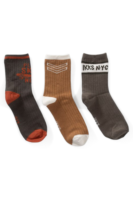 BOYS’ GREEN/CAMEL/KHAKI SOCKS 2