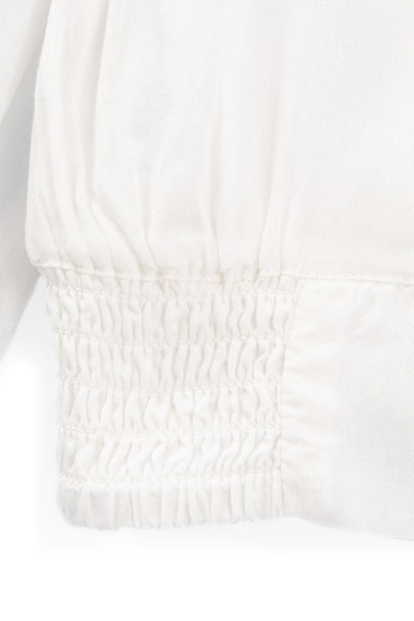 GIRLS’ OFF-WHITE BLOUSE WITH LACE DICKEY 4