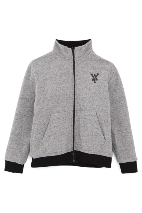 BOYS’ COGNAC AND GREY MARL REVERSIBLE CARDIGAN 3