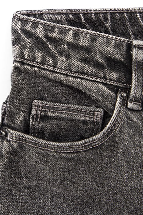 GIRLS’ GREY 7/8 MOM JEANS 6