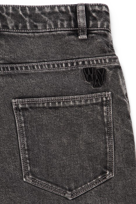 GIRLS’ GREY 7/8 MOM JEANS 8