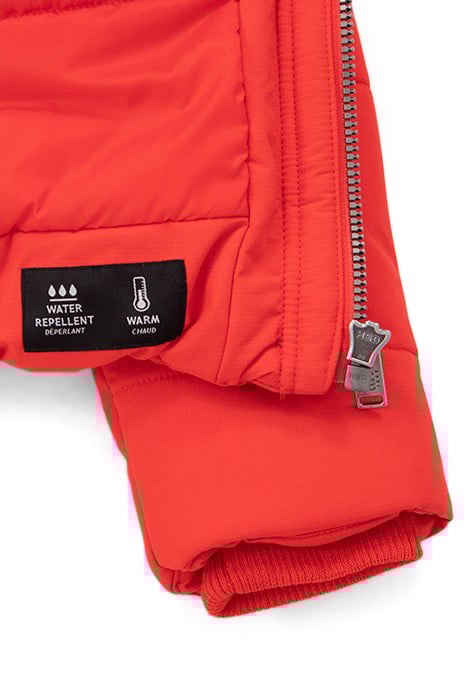 BOYS’ RED PADDED JACKET WITH TONE-ON-TONE MARKING 5